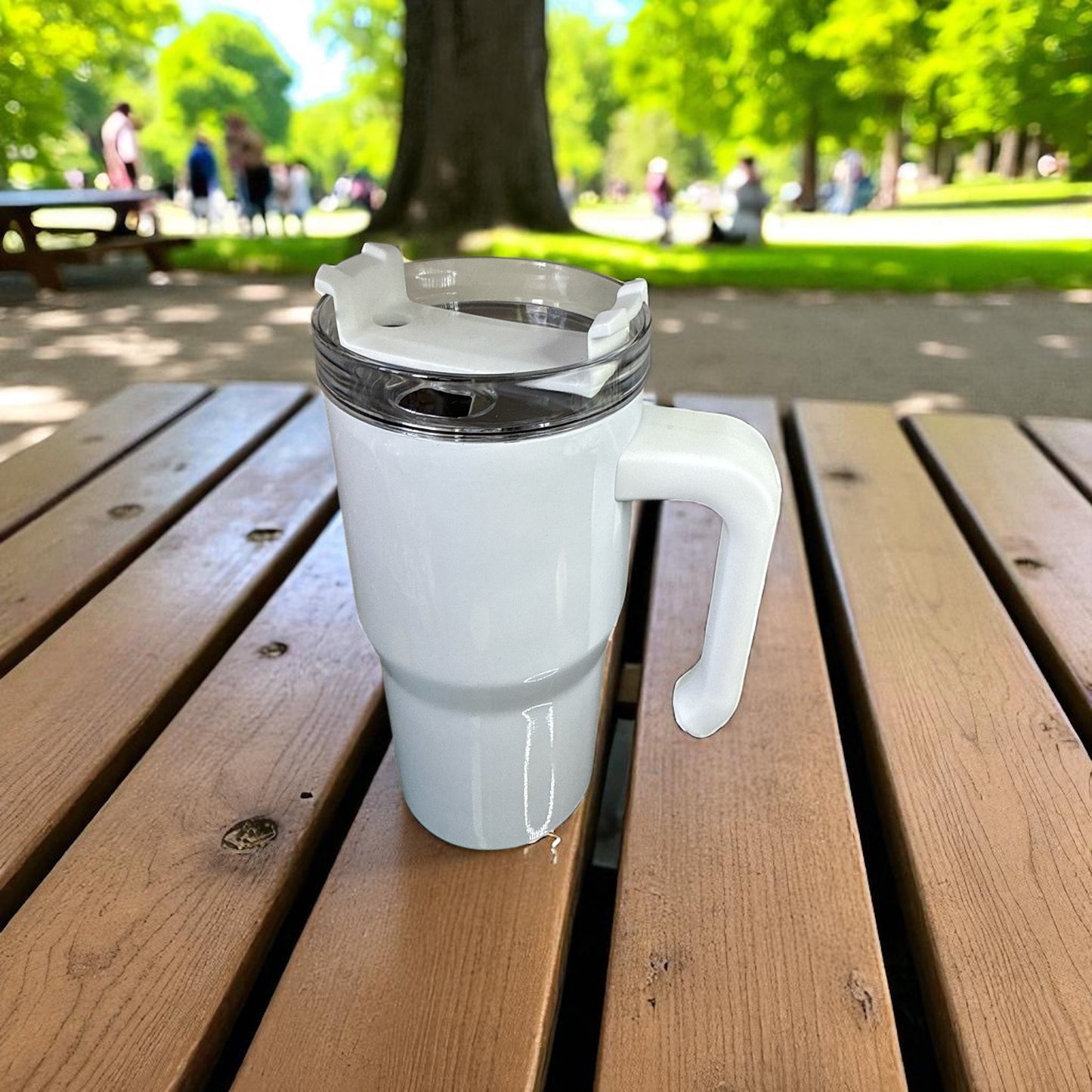 ☕ 20oz Sublimation Tumbler with Handle – Ready for Your Creative Touch! 🍹