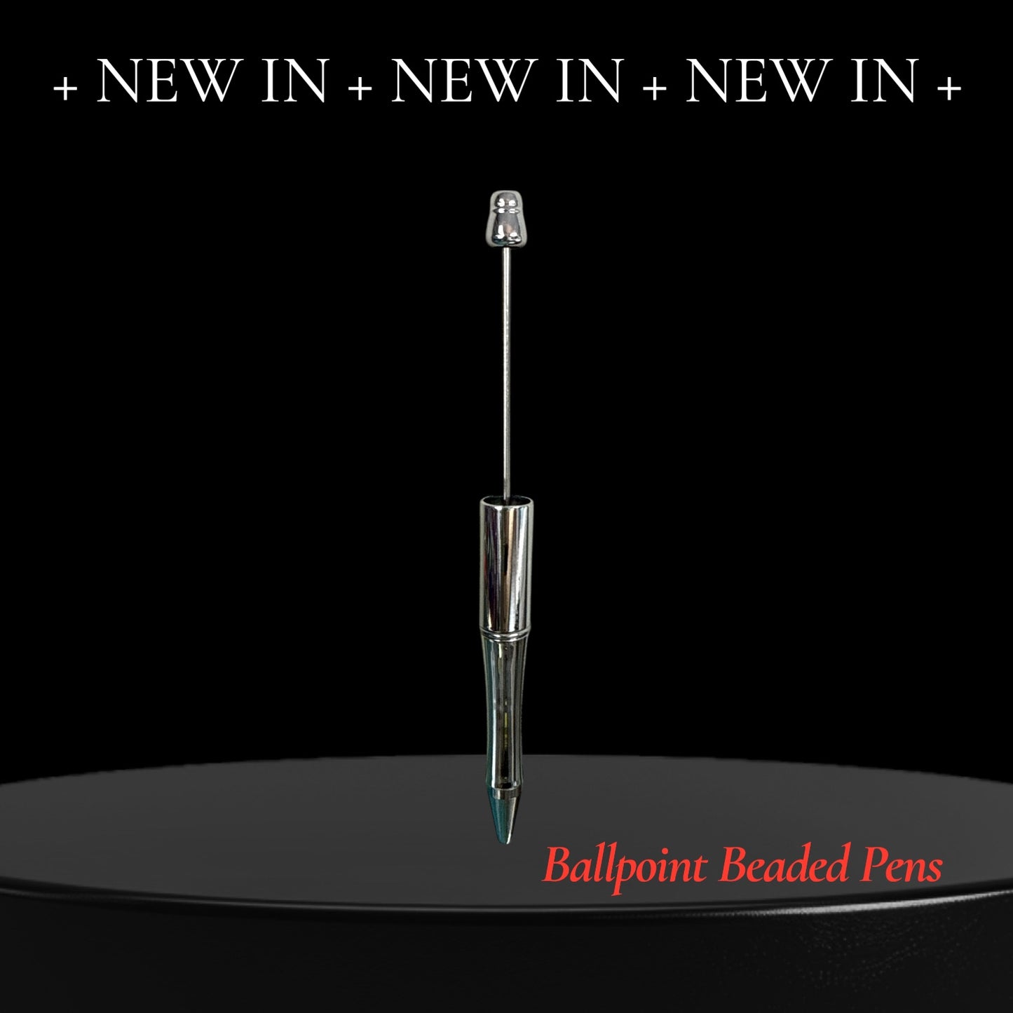✏️ SILVER Ballpoint Beadable Pen Set - Pack of 10✏️
