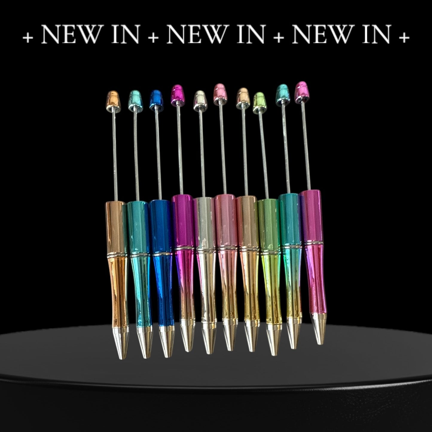 ✏️ Metallic Sparkle Ballpoint Beadable Pen Set - Pack of 10✏️