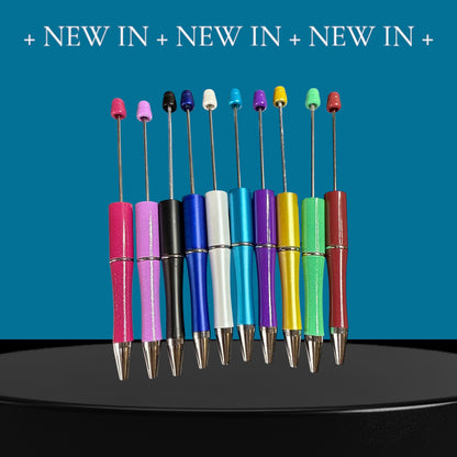 ✏️ Multi-Coloured (Option 2) Ballpoint Beadable Pen Set - Pack of 10✏️