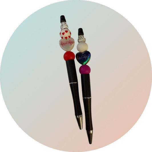 ECG LOVE – Beaded Pens for Health Practitioners 🩺❤️