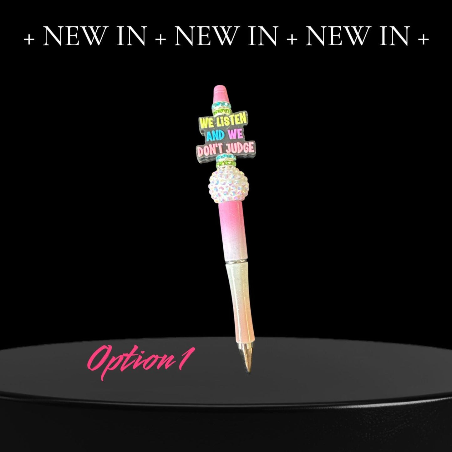 We Listen and We Don’t Judge – Beaded Silicone & Sparkly Pens | 2 Styles to Choose From!