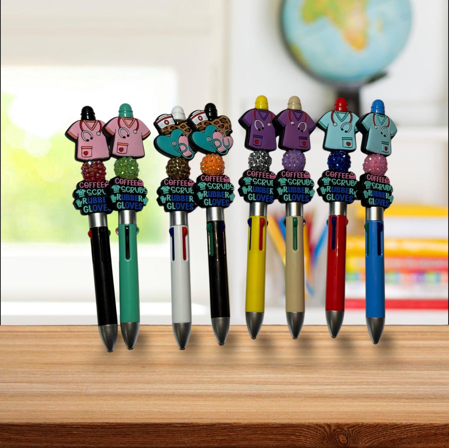 Health Care Inspired Beaded Pens – Perfect for Nurses, Doctors & Medical Heroes!
