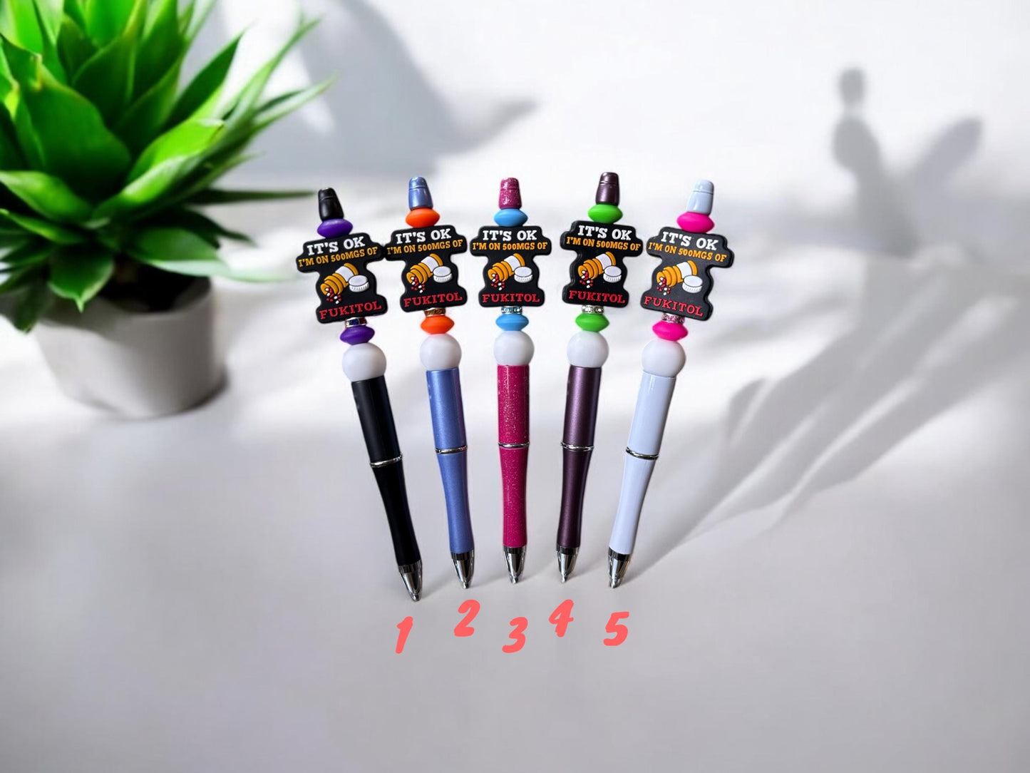 500mg of FUKITOL – Beaded Pen for When You’ve Had Enough 😅💊