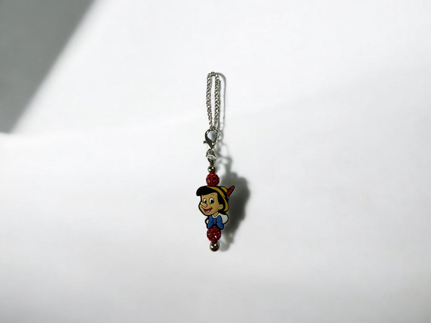 Pinocchio Inspired Pendants with Sparkly Charms - Assorted Drink Bottle / Cup Charms (Silver Chain)