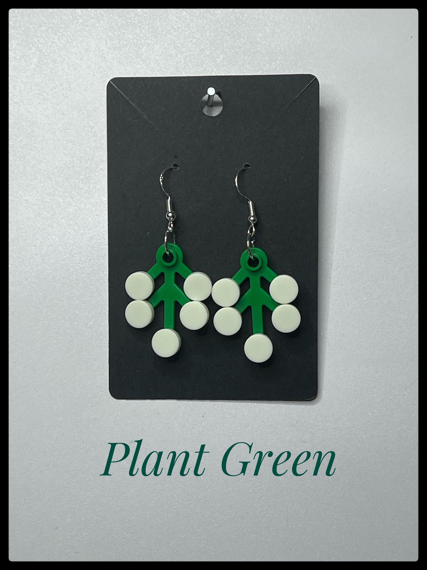 LEGO® GLOW in the Dark Trees on Hook-Drop Earrings