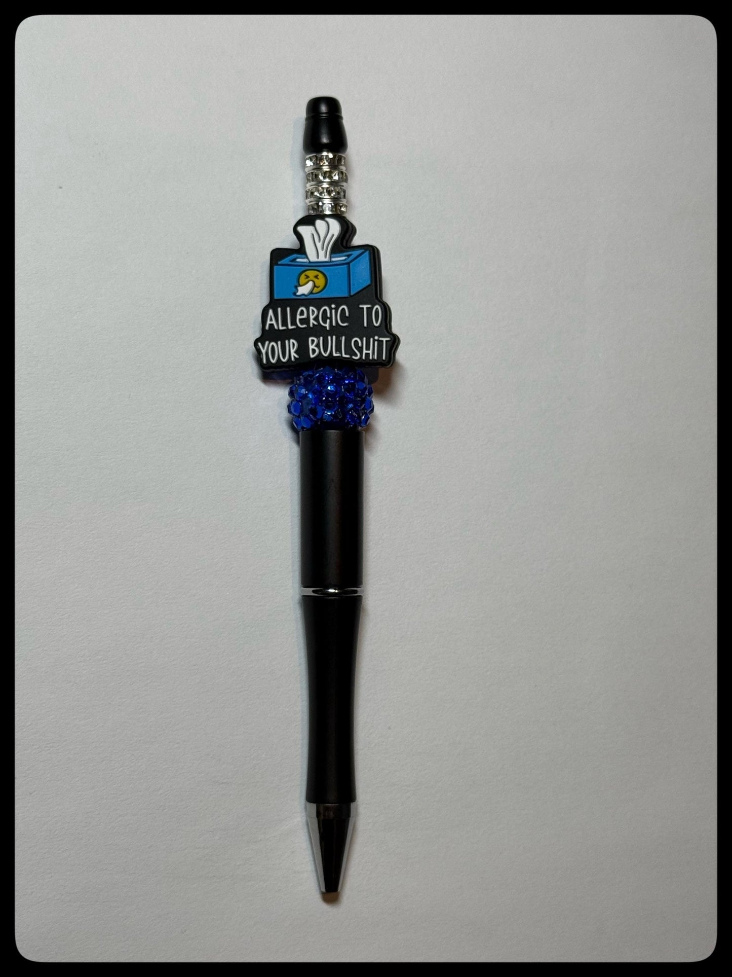 💎✨ Allergic to Bullsh*t Sparkle Beaded Pen ✨💎