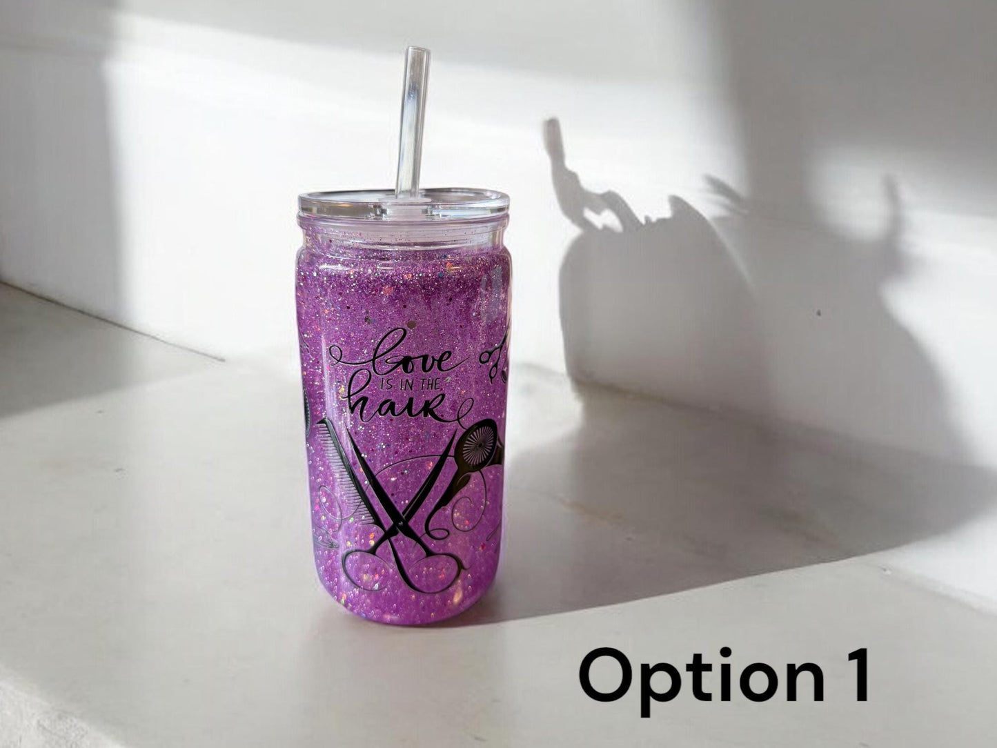 Hair Stylist Snow-Globe Tumblers – Snip, Sip & Sparkle! 💇✨