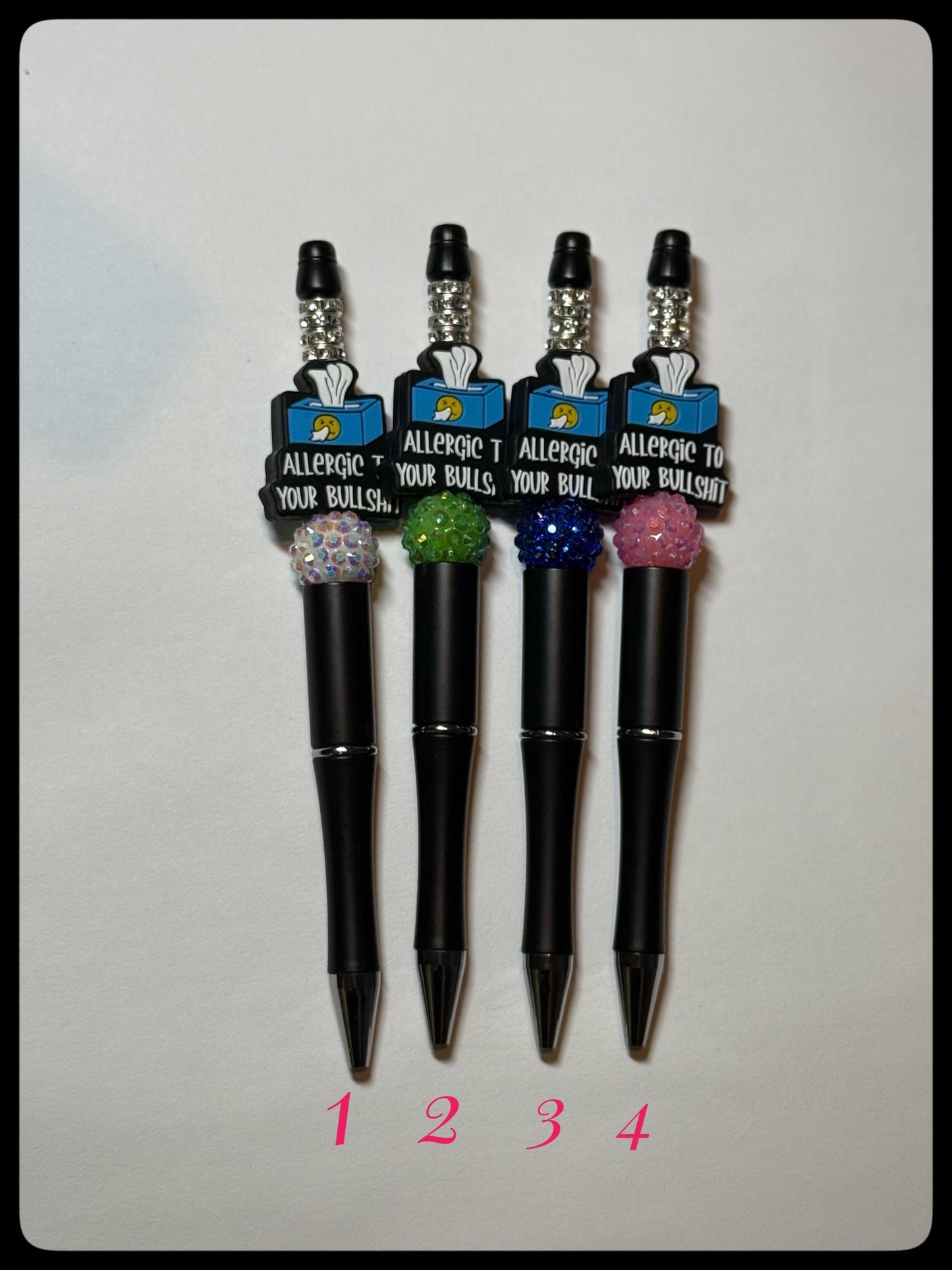 💎✨ Allergic to Bullsh*t Sparkle Beaded Pen ✨💎