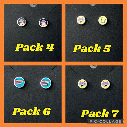 LEGO® Tiles on Silver Stud Earrings