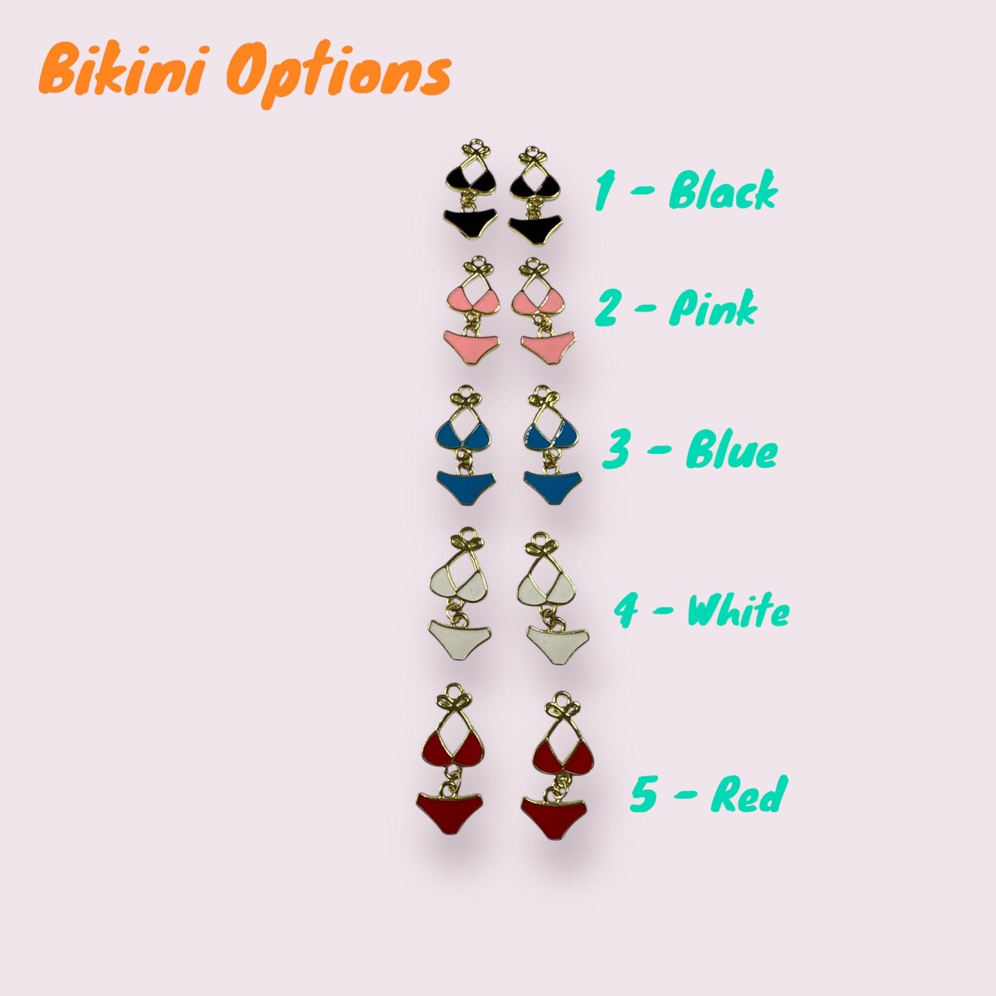 Bikini Gold-Plated Drop-Hook Earrings