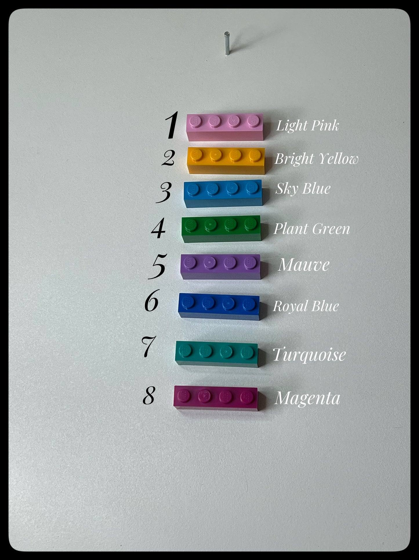 🧩 LEGO® 1x4 Brick Keychains 🧩