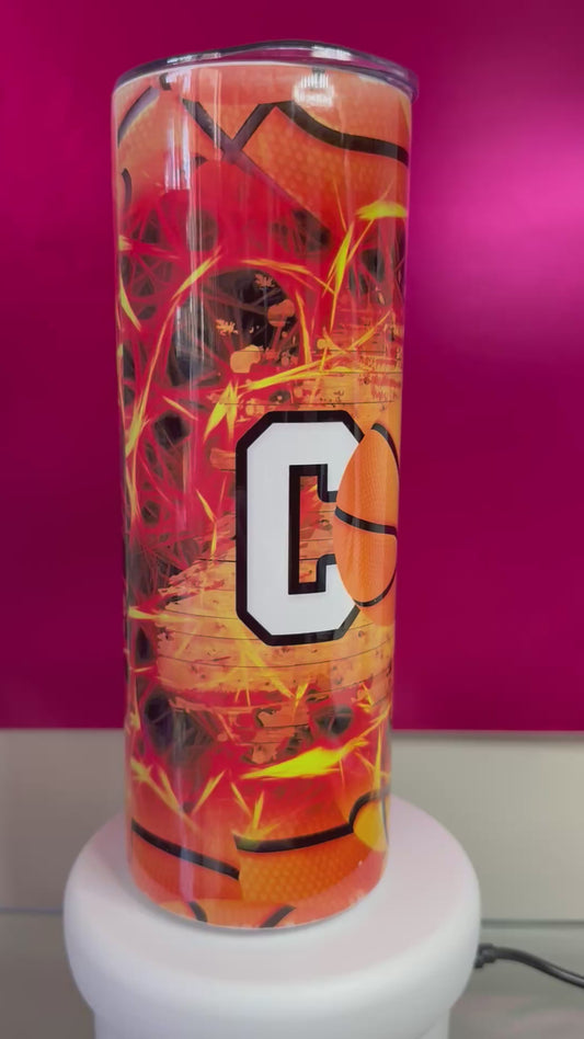 Basketball COACH 20oz Sublimated Tumbler
